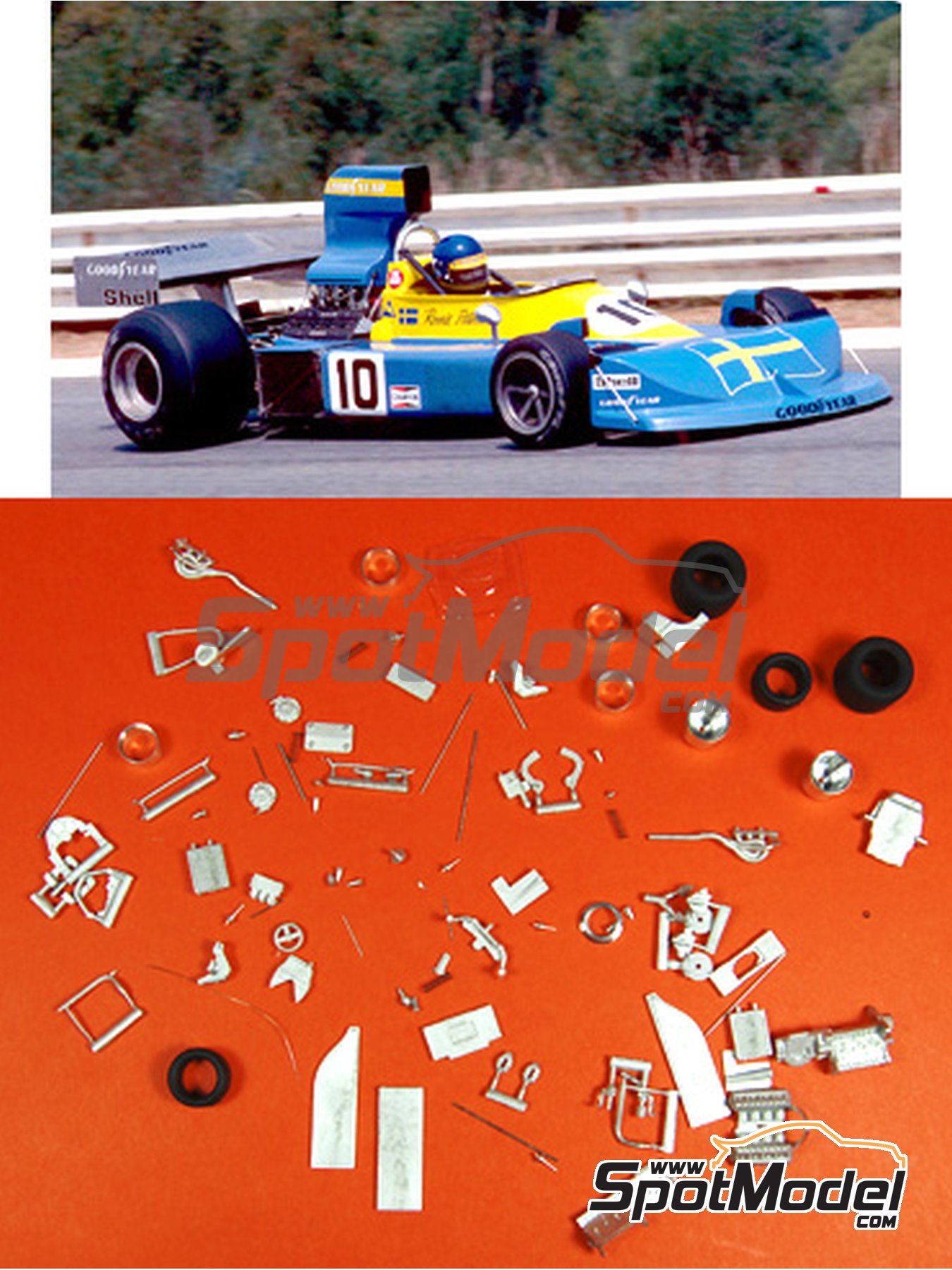 Tameo Kits SLK066: Car scale model kit 1/43 scale - March Ford 761